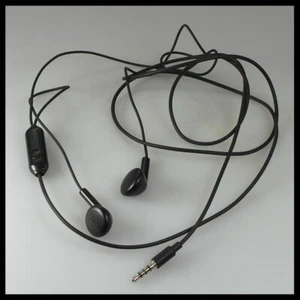 Black Smartphone Corded Stereo Phones Earphones Headphones 3.5mm mini jack - Zdjęcie 1 z 1