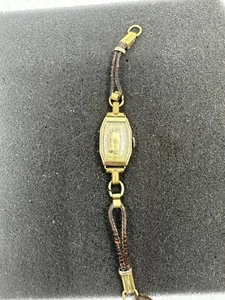 Vintage Walz Gold Double 20 Mikron Damenuhr für Teile oder Reparatur Art Deco - Bild 1 von 8