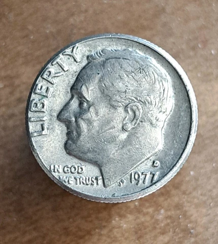 1977 D Dime Misaligned Die Mint Error MAD Cover