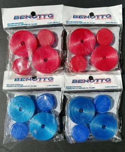 4 Benotto RED + BLUE Handlebar Tape Cello Bar ends packs Vintage Bicycle MASI - Picture 1 of 1