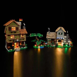 BrickBling LED Light Kit for LEGO Medieval Town Square 10332 Decor (Standard) - Zdjęcie 1 z 16