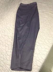 Plus Size Navy Blue NWOT size27-Khaki-Chino- Flynn & O'hara - Picture 1 of 6