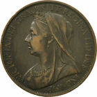 [#527765] Coin, Great Britain, Victoria, Penny, 1900, AU(55-58), Bronze, KM:790