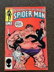 Spectacular Spider-Man #91 Black Cat The Blob Appearance 1984 casi nuevo - Imagen 1 de 6