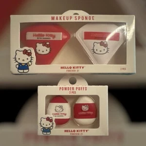 Hello Kitty X Forever 21 Powder Puffs and Makeup Sponge New In Package - Picture 1 of 1