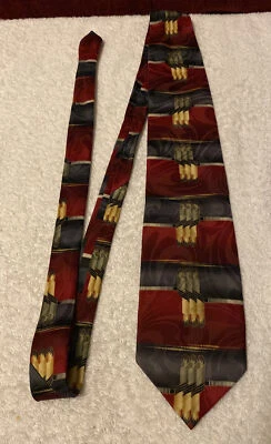 Corbata clásica vintage de poliéster para hombre Romario Manzini. Hecho en Corea Foto 1 de 4