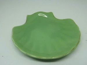 Grün Keramik Muschel Strand Schmuck Schale - Bild 1 von 3