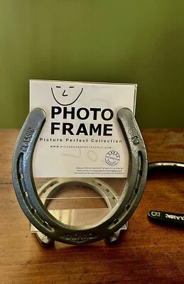 Custom Hand Made Picture Frame From Real Horse Shoes - Image 1 of 4