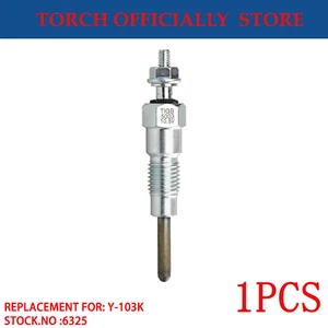 Car Glow Plug Single for NGK Y-103K Stock.No 6325 for KUBOTA 15261-6551-2 - Foto 1 di 7