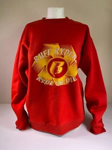 Vintage Ruff Ryders Ride or Die Red Sweatshirt Jumper - DMX - Used VGC  Size M - Picture 1 of 16
