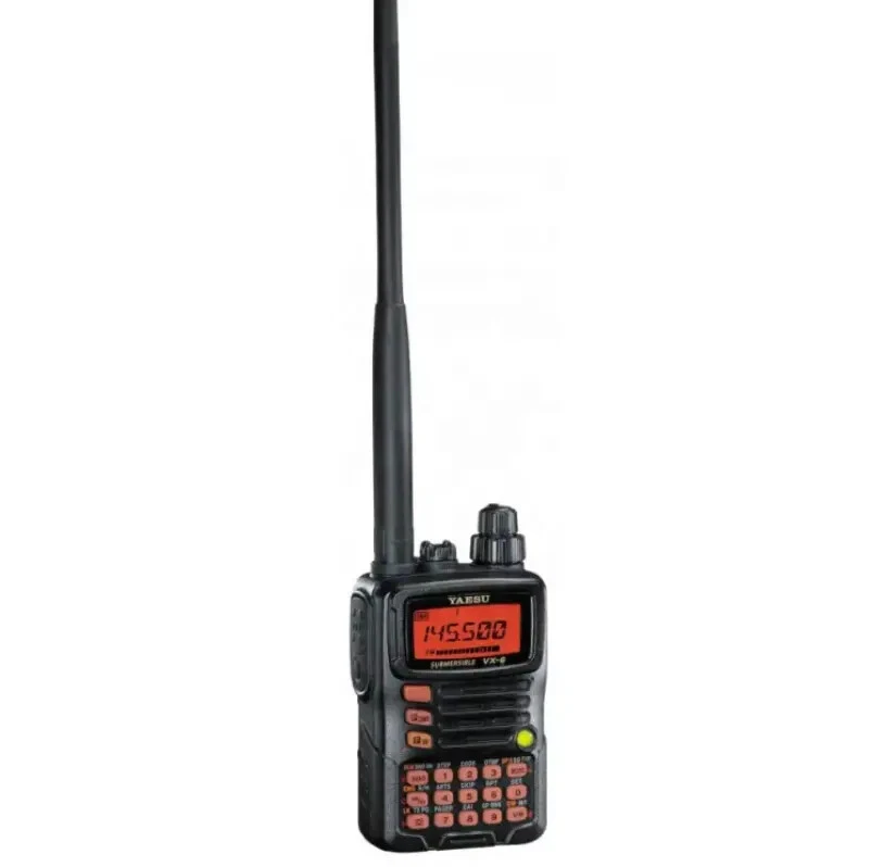 Walkie Talkie Yaesu VX6R HF VHF UHF Receiver Noise Reduction HAM FM Transceiver - Image 1 of 4