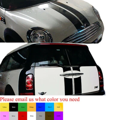 Strisce cofano bagagliaio Mini Cooper decorazione sportiva per Clubmans R55 2008-2015 - Immagine 1 di 4