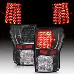 For Toyota Tundra 2007-2013 Full LED Tail Lights Lamps Left+Right Pair Set Black - Picture 1 of 23