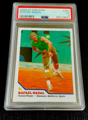 Rafael Nadal Raro Deportes Ilustrado SI Para Niños 2008 España Tenis ATP PSA 5 Foto 1 de 2