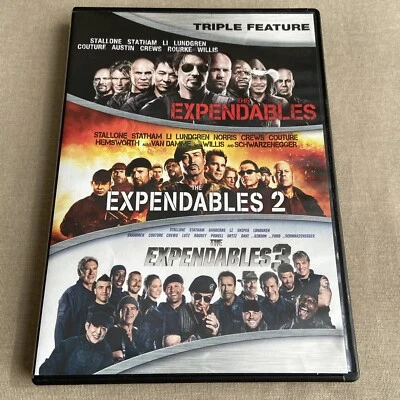 The Expendables 1 2 & 3 (DVD Trilogy Set) Stallone Schwarzenegger Statham Willis - Image 1 of 4