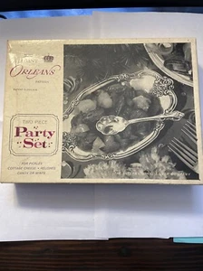 The International Silver Company Orleans Pattern Two-piece Party Set New In Box - Picture 1 of 2