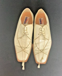 Mauri For City Slicker  Varnish Ivory  Square Toe Mens Shoe  Sz 10 - Picture 1 of 9