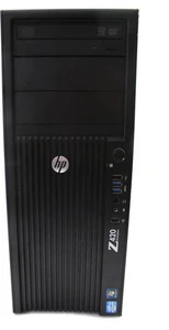 HP Workstation Z420 Intel Xeon E1620 Win 10 Pro 250 GB SSD 24 GB RAM B-Ware - Bild 1 von 4