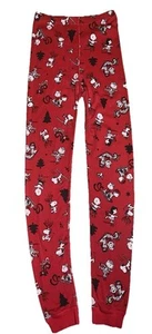 Hanna Andersson x Peanuts Red Christmas Cotton Pajamas Pants |Size: 160cm US 14 - Picture 1 of 21