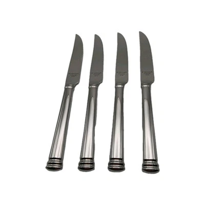 Lenox Summerton Steak Knife 4pc Set 18/10 Stainless Flatware Vietnam Rare New! - Image 1 of 2