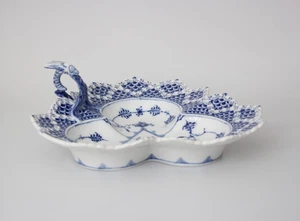 Royal Copenhagen Blattschale "Musselmalet Vollspitze" 1.Wahl Model 1077 Top - Picture 1 of 14