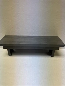 Longaberger Collectors Club Farm Collection Bench - Pewter - Picture 1 of 2