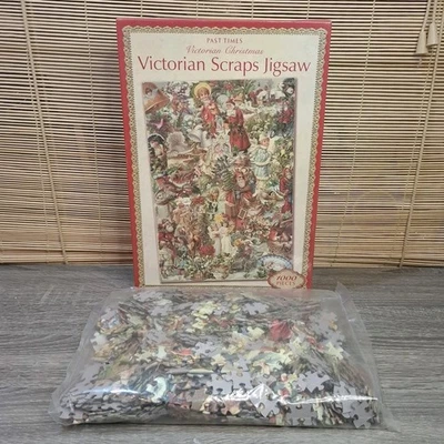 BNIP Past Times Victorian Christmas Jigsaw Puzzle VICTORIAN SCRAPS 1000 pieces  - Image 1 of 4