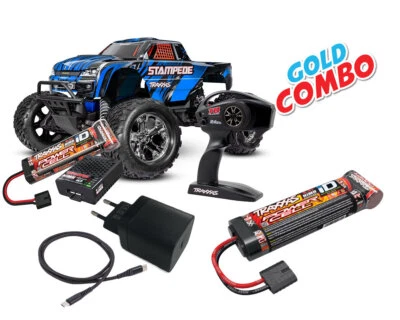 Traxxas Stampede RTR HD blau Gold Combo TRX36254-8-BLUE-GOLD-COMBO  - Bild 1 von 4