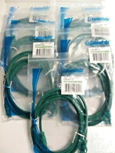 Cables To Go CTG [LOTTO 7] Verde 7' FT Cat 6 Patch Senza Strappi Cavo Ethernet RJ45 - Foto 1 di 3
