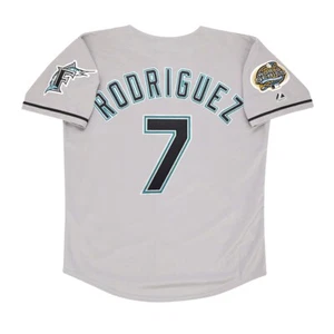 Ivan Rodriguez 2003 Florida Marlins World Series Men's Grey Road Jersey (S-3XL) - Picture 1 of 8