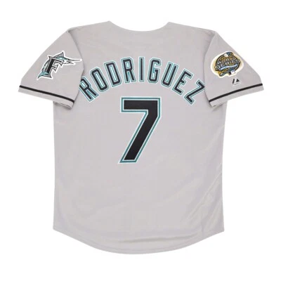 Ivan Rodriguez 2003 Florida Marlins World Series Men's Grey Road Jersey (S-3XL) - Image 1 of 4