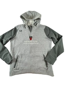 Under Armour Edgewood College Maglione Uomo Piccolo Grigio con Cappuccio - Foto 1 di 13