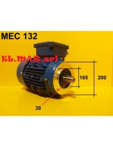KW 9,2 - 7 Mec 132 2800-1400 Giri Motore Elettrico Trifase 2 velocità - Foto 1 di 3
