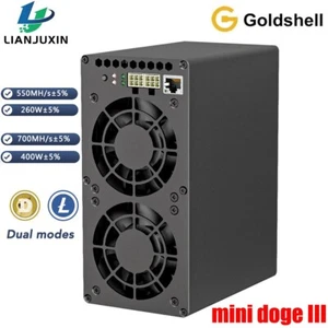 Goldshell Mini Doge 3 Ⅲ Miner Doge Coin LTC Dual Mode 700M or 550M without PSU - Picture 1 of 5