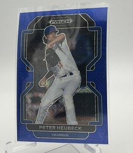 2022 Panini Prizm Draft Picks PDP164 Peter Heubeck BLUE MOJO Los Angeles