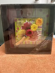 Cypress Home Cheesy Gift Set - Small Serving Tray - Spreader - Napkins NEW - Picture 1 of 4