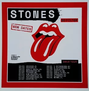 The Rolling Stones ☆ 2019 Tourmagnet ☆ groß 3,5 x 3,5 - Bild 1 von 1