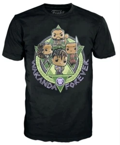 NUEVO Funko POP Camisetas Marvel PANTERA NEGRA WAKANDA FOREVER Camiseta SHURI OKOYE+ - Imagen 1 de 1