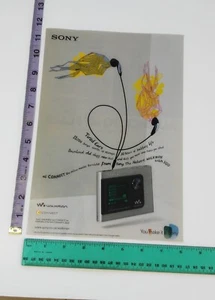 Vintage 1-page Clipping - hard-drive Walkman photo Sony NW-HD1 Print Ad - Picture 1 of 1