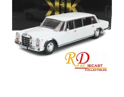 1964 MERCEDES-BENZ 600 LWB W100 PULLMAN WHITE 1:18 SCALE KK SCALE 181133WH - Image 1 of 4