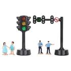 Traffic Light with Mini Doll, Electric Stop Light Lantern for Kids Theme Parties