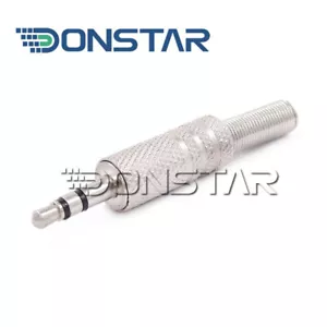 Conector de clavija estéreo 3,5mm 3 polos metal Donstar para soldar - Imagen 1 de 1