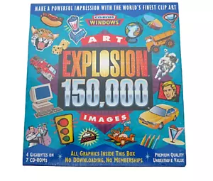 Nova Art Explosion 150,000 Images World's Finest Clip Art 7 CD-ROMs Windows New - Picture 1 of 5