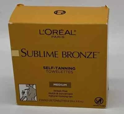 L'Oreal Sublime Bronze Self-Tanning Towelettes MEDIUM 6 Count Single - Image 1 of 2