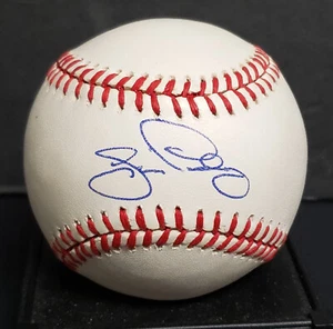 Baseball dédicacé Jim Presley (American League Ball Mariners Braves) AW COA - Photo 1/3