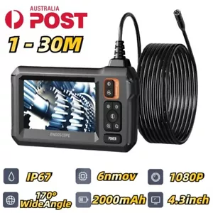 4.3" Screen Industrial Endoscope Inspection Camera Sewer Borescope 1080P IP67 AU - Bild 1 von 12
