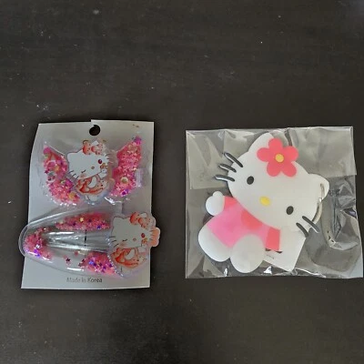 Llavero y pinzas para el cabello Hello Kitty Foto 1 de 2