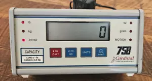 Báscula de plataforma Cardinal Detecto 758 indicador de peso digital con placa de montaje - Imagen 1 de 4