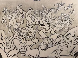 FIGHT 25 ** MIKE BENNETT'S ORIGINAL ART (2025) 02/24/25 - Picture 1 of 1