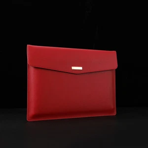 Maletín de negocios de cuero impermeable A4 carpeta de archivos bolsa de almacenamiento de documentos ¡NUEVO! - Imagen 1 de 17
